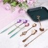 Unique Bargains Stainless Steel Music Note Handle Mini Tableware Coffee Spoons 6 Inch 6 Pcs - 4 of 4