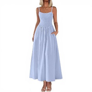 chinese dress ladies KILIG Women's Summer Spring Casual Sleeveless High Split Floral Sundress  Beach Vacation Flowy Halter Maxi Long Dresses with Pockets 2026  (FloralZ21,S) at Amazon Women's Clothing store main image 1