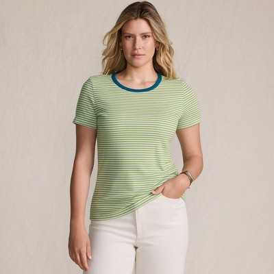 Lands' End Women's Cotton Rib T-shirt