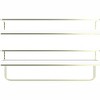 Attop White Floating Shelves - Set of 2, Wall Mounted Hanging Shelves with Golden Towel Rack, Decorative Storage Shelves for Bathroom, Kitchen - 3 of 4