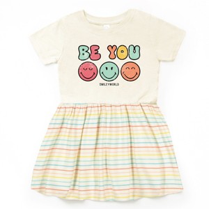 The Juniper Shop SmileyWorld Be You Groovy Toddler Dress - 1 of 4