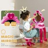 Acoinel Vanity Set with Mirror Hair Dryer and Stool for Kids - 2 of 4