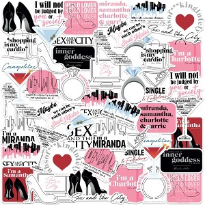 Sex and The City 50ct Vinyl Large Deluxe Stickers Variety Pack - 1 of 4
