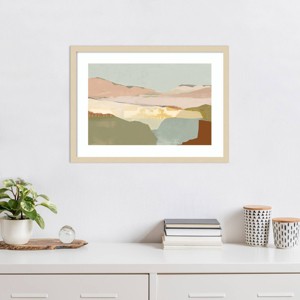 Amanti Art Pink Sandy Dunes I by Cartissi Wood Framed Wall Art Print - 1 of 4