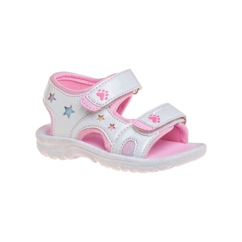 Rugged Bear Girls' Closed Toe Toddler Sandal S With Adjustable Hook-and ...