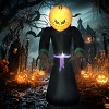 Syemin Decorative Holiday Scene Props Halloween Inflatable Decoration Giant Halloween Inflatable Ghost Decor Party Yard Decoration, Black, 42"*24"*84" - 2 of 4