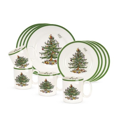 Spode Christmas Tree 12-piece Dinnerware Set, Service For 4 : Target