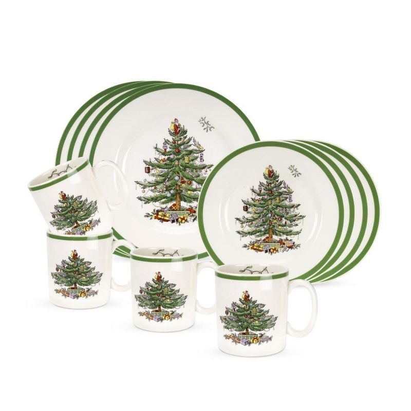 Spode Christmas Tree 12-Piece Dinnerware Set, Service for 4, 1 of 8