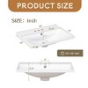 24" Bathroom Vanity with Sink for Enhanced Comfort, Solid Wood Storage Cabinet with Drawer and Open Shelf - Leovsnove - 3 of 4