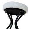 CAVINAS Backless Counter Height Bar Stools Set of 2,Modern 30" Barstools with Round Padded Velvet Seat,Boho Counter Stools for Kitchen Counter - 4 of 4