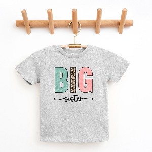 The Juniper Shop Big Sister Leopard Youth Short Sleeve Tee - 1 of 2