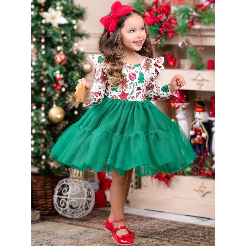 Girls Christmas Faves Tutu Dress - Mia Belle Girls, 3 of 7