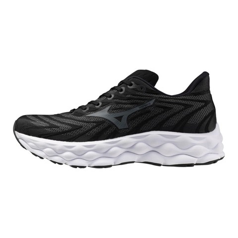 Mizuno Men's Wave Sky 8 Running Shoe, 9 1/2, Black-Metallic Grey