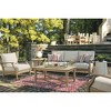 Signature Design by Ashley Carter Hall Outdoor Coffee Table, Weather-Resistant Eucalyptus Wood, Beige with Protective Coating - 4 of 4