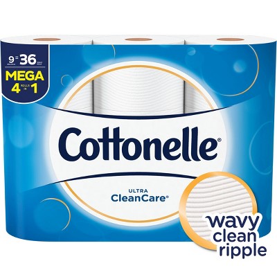 Cottonelle Clean Care Toilet Paper - 9 Mega Rolls