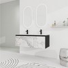 ChicFurnit Bathroom Storage Cabinets Floating Vanity With Soft Close Texture Doors And Modern Storage For Homes, Black, 47.6"*18.3"*17.3" - 2 of 4
