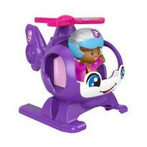 Fisher-Price Little People Barbie Toy Helicopter and Figure, Toddler and Preschool Toy - 1 of 4