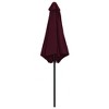 vidaXL Outdoor Parasol with Aluminum Pole 106.3 in.x96.9 in. Bordeaux Red - 4 of 4
