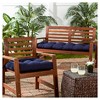 Kensington Garden 17"x44" Solid Outdoor Bench Cushion - 3 of 4