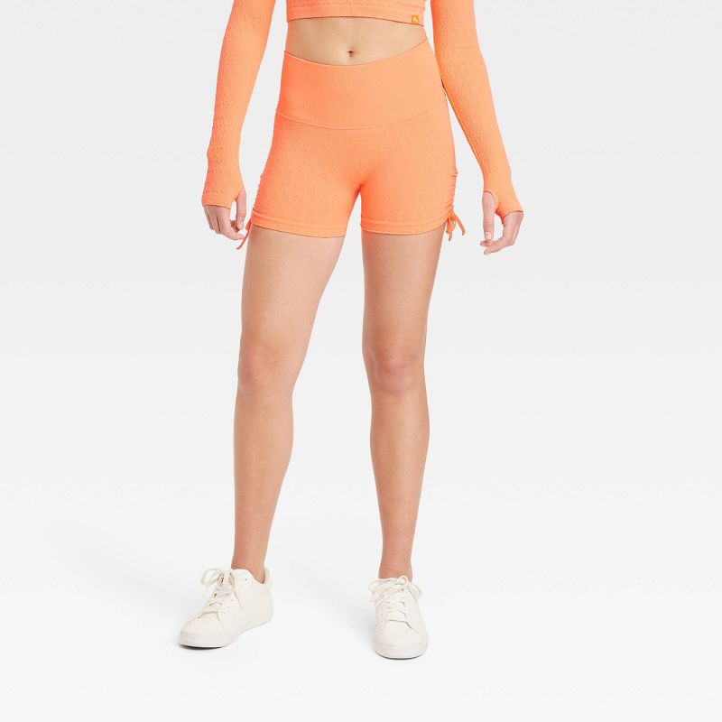 Women's Side Cinch Seamless Bike Shorts 2" - JoyLab™, 1 of 5