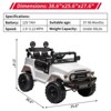 12V Ride on Car for Kids, Electric Kids Car with Remote Control, Music, LED Lights, Suspension, Double Doors, Safety Belt - 4 of 4