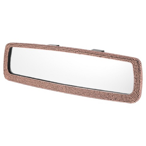 Unique Bargains Bling Car Rear View Mirror Charm Shining With Faux Crystal  Rhinestone Car Accessories Interior Trim Champagne : Target