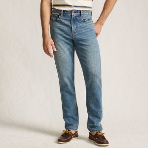 Lands' End Men's Slim Fit Stretch Jeans Washed Black - 1 of 4