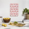Lathe & Quill Peppermint Santas Cutting Board Rectangle -Deny Designs - 3 of 3