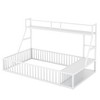 ALEXOUN Floor Bed with Storage Shelves, Heavy Duty Metal Montessori Floor Bed with Full-Length Guardrails,for Kids,Girls, Boys - 4 of 4