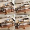 Aheaplus U-Shaped Metal Base Computer Desk - 3 of 4