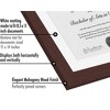 Americanflat Document Frame Mahogany with Polished Shatterproof Glass for Wall  - 11" x 14 - 3 of 4