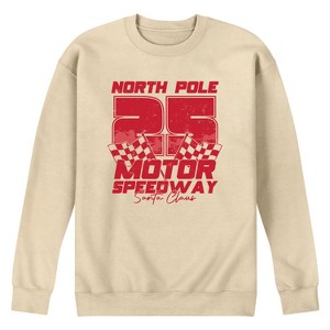 Men's - Instant Message - North Pole Motor Speedway Graphic Fleece Sweatshirt - 1 of 4