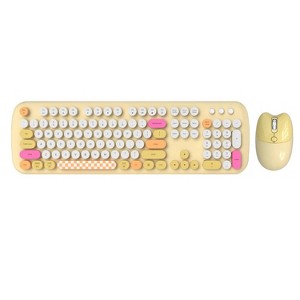 SAHARA - Wireless Keyboard & Mouse Combo - Silent Click, Colorful 104 Keys - 1 of 4