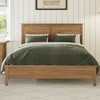 Merax Sleek Pine Wood Frame with Tapered Legs and Sturdy Slats Support - 2 of 4
