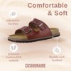 CUSHIONAIRE Plano Slip-On Sandals for Women with Arch Support, Adjustable Buckle Straps, and Stitched Outsole – Casual Flat Summer Womens Sandals - 3 of 4