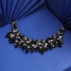 SOHI Women's Onyx Black Party Statement Necklace - 2 of 4