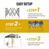 8x8 Slant Leg Pop Up Canopy Beach Tent - 3 of 4