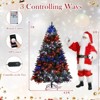 Costway 5/6/7/8 FT Artificial Christmas Tree with 250/370/500/650 RGB LED Lights 584/1054/1436/1936 Branch Tips - 3 of 4