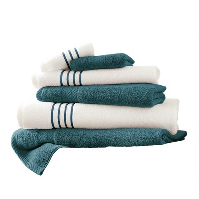 Deep Sea Blue Egyptian Cotton Hand and Washcloth Set