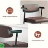 26" Counter Height Bar Stools Set of 2 with Arms 2PCS Modern Bar Stools Set with Back & Upholstered Wider Seat - 3 of 4