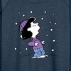 Women's - Peanuts - Lucy Snow Lightweight French Terry Wide Neck Long Sleeve Shirt - 2 of 4