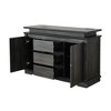 Resenkos Console Table with LED Light, Wooden Storage Cabinet with Drawers and Doors for Entryway, - 4 of 4