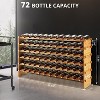 Garvee Stackable Wine Rack, Freestanding Bamboo Wood Wine Storage Shelves with Wobble-Free Design - 2 of 4
