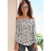 Women's Printed Off Shoulder Blouse Shirt - LASCANA - 3 of 4