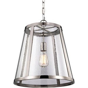 Generation Lighting Harrow 16" Wide Polished Nickel 1-Light Pendant - 1 of 2
