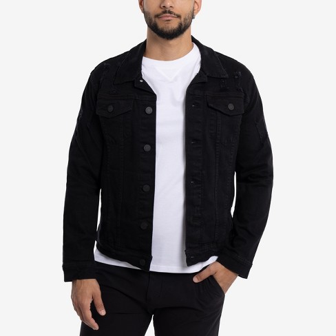 X Ray Men s Denim Jacket In Jet Black Size Medium Target