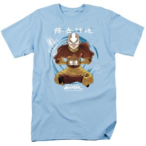 Avatar The Last Airbender Power Of Air Adult T-Shirt Light Blue - 1 of 4