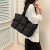 Generic Quilted Puffer Tote Bag for Women Soft Puffy Handbags Purse Soft Lightweight Shoulder Bag - 3 of 4
