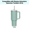 MaseiKar Reusable Straws with Cleaning Brush - Metal Straws Dishwasher Safe - Drinking Stainless Steel Straws - 2 of 4