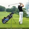 Tangkula 14-Way Top Divider Golf Bag with Stand Lightweight Golf Stand Bag with Dual Shoulder Straps Blue/Grey/Red - 2 of 4